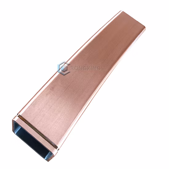Tubo de molde de cobre cristalizador de tubo de cobre 130X130mm para máquina de fundição contínua